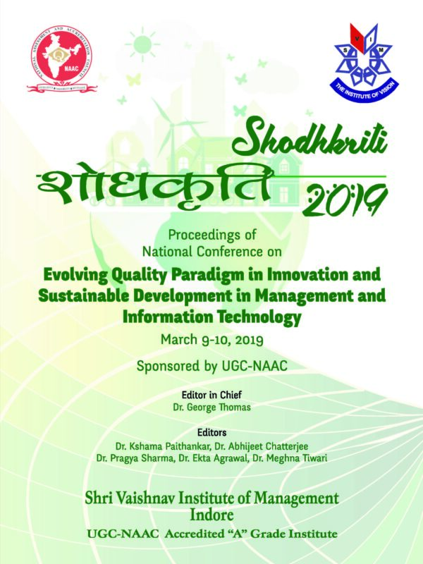 Proceedings of National Conference on Evolving Quality Paradigm in Innovation and Sustainable Development in Management and Information Technology (Edition1)