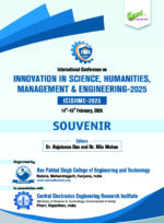 Souvenir of International Conference on Innovation in Science, Humanities Management & Engineering-2025 (ICISHME-2025)
