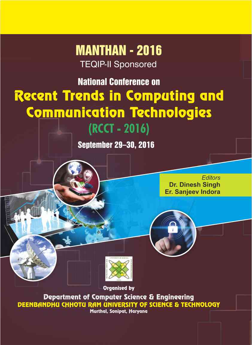 b-876 MANTHAN 2017: Recent Trends in Computing and Communication Technologies (RCCT–2017) - Image 1